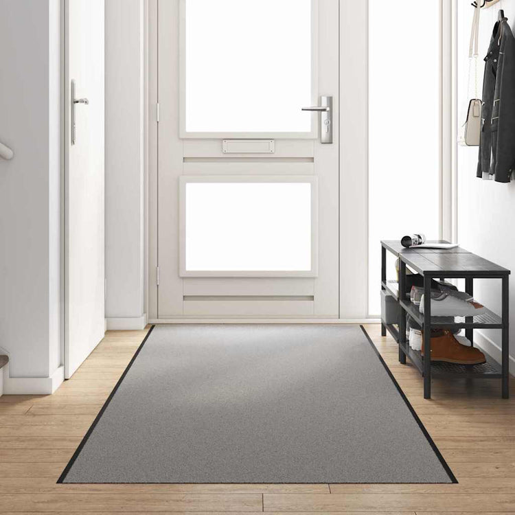 Vidaxx paillasson gris et noir 120 x 400 cm polypropylène et vinyle