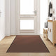 Vidaxx paillasson marron et noir 120 x 350 cm polypropylène et vinyle