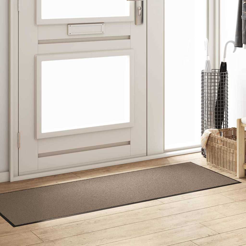 Vidaxx paillasson beige et noir 60 x 180 cm polypropylène et vinyle
