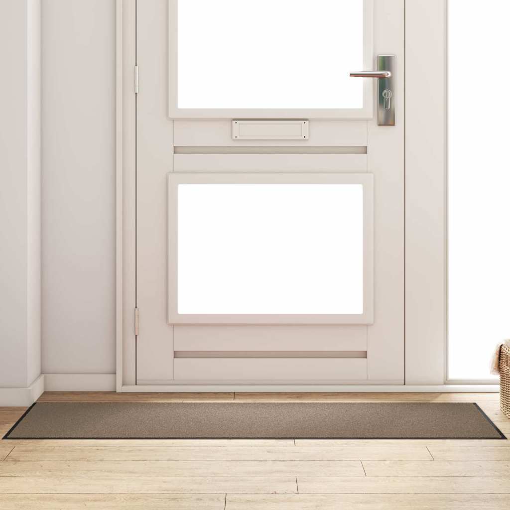 Vidaxx paillasson beige et noir 60 x 180 cm polypropylène et vinyle