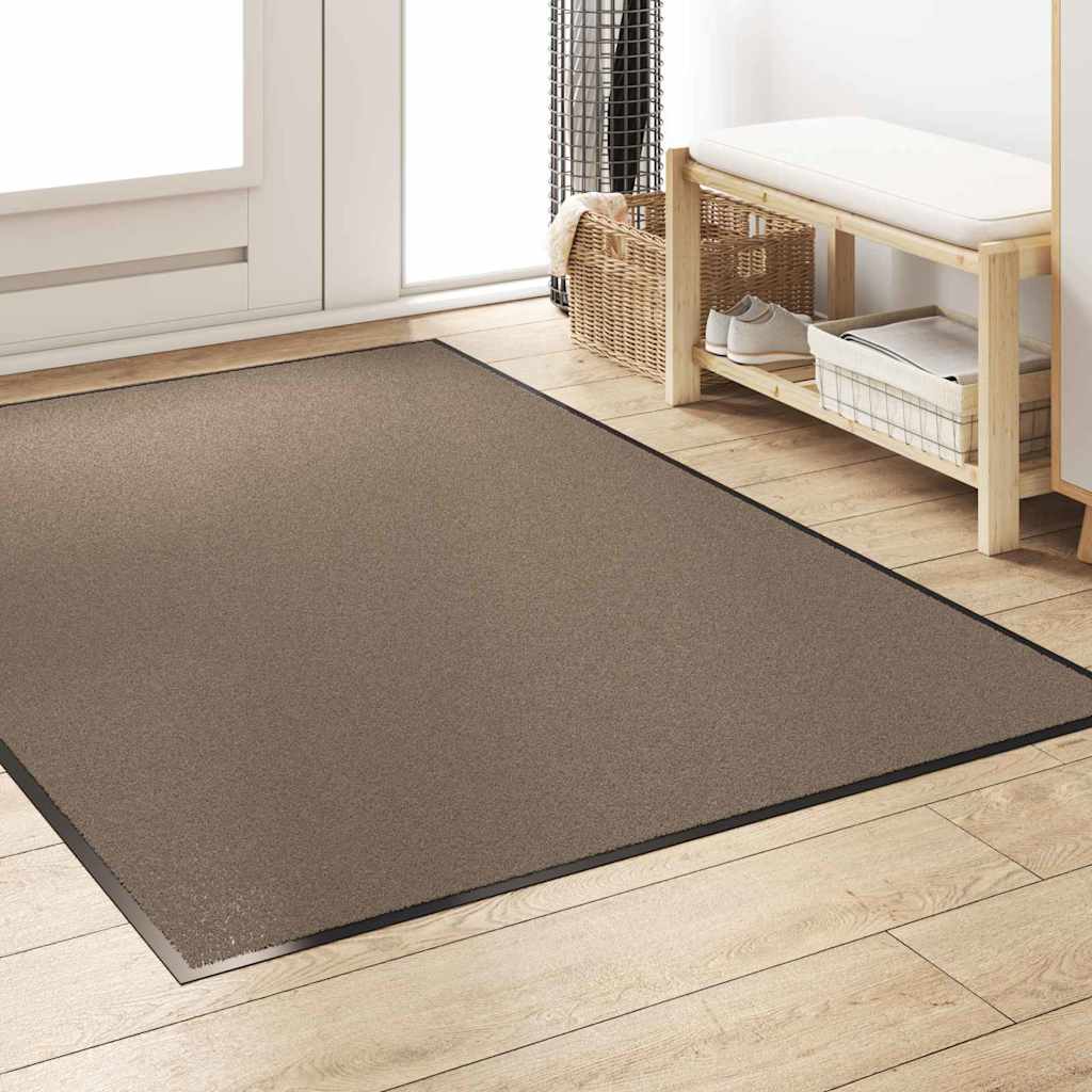 Vidaxx paillasson beige et noir 120 x 180 cm polypropylène et vinyle