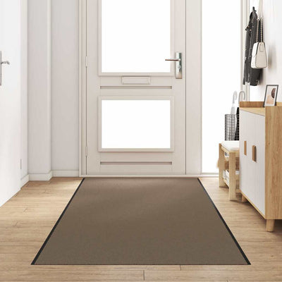 Vidaxx paillasson beige et noir 120 x 350 cm polypropylène et vinyle