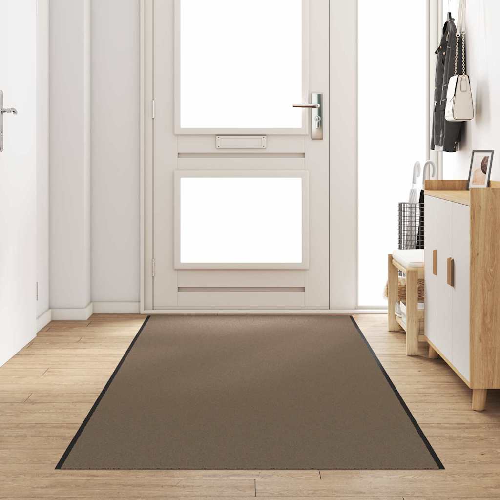 Vidaxx paillasson beige et noir 120 x 400 cm polypropylène et vinyle