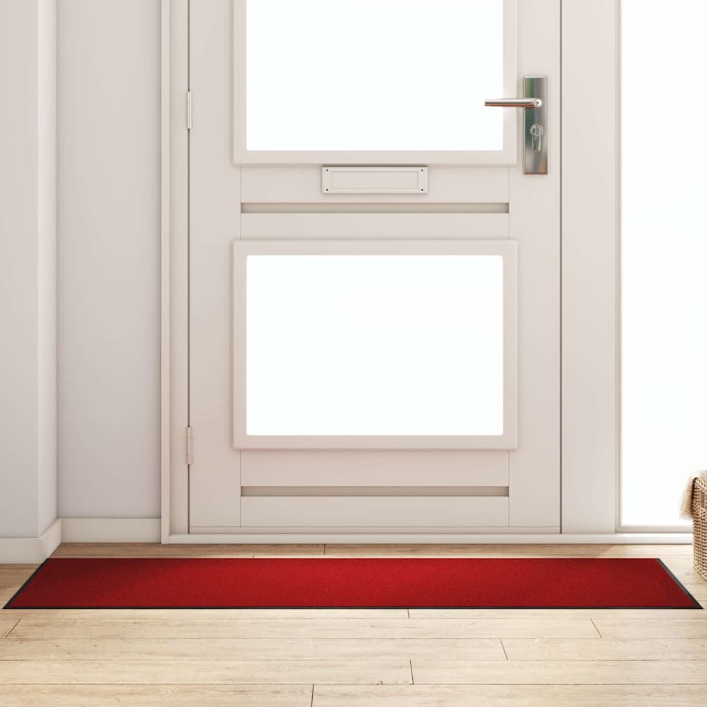 Vidaxx paillasson différent rouge et noir 60 x 180 cm polypropylène et vinyle