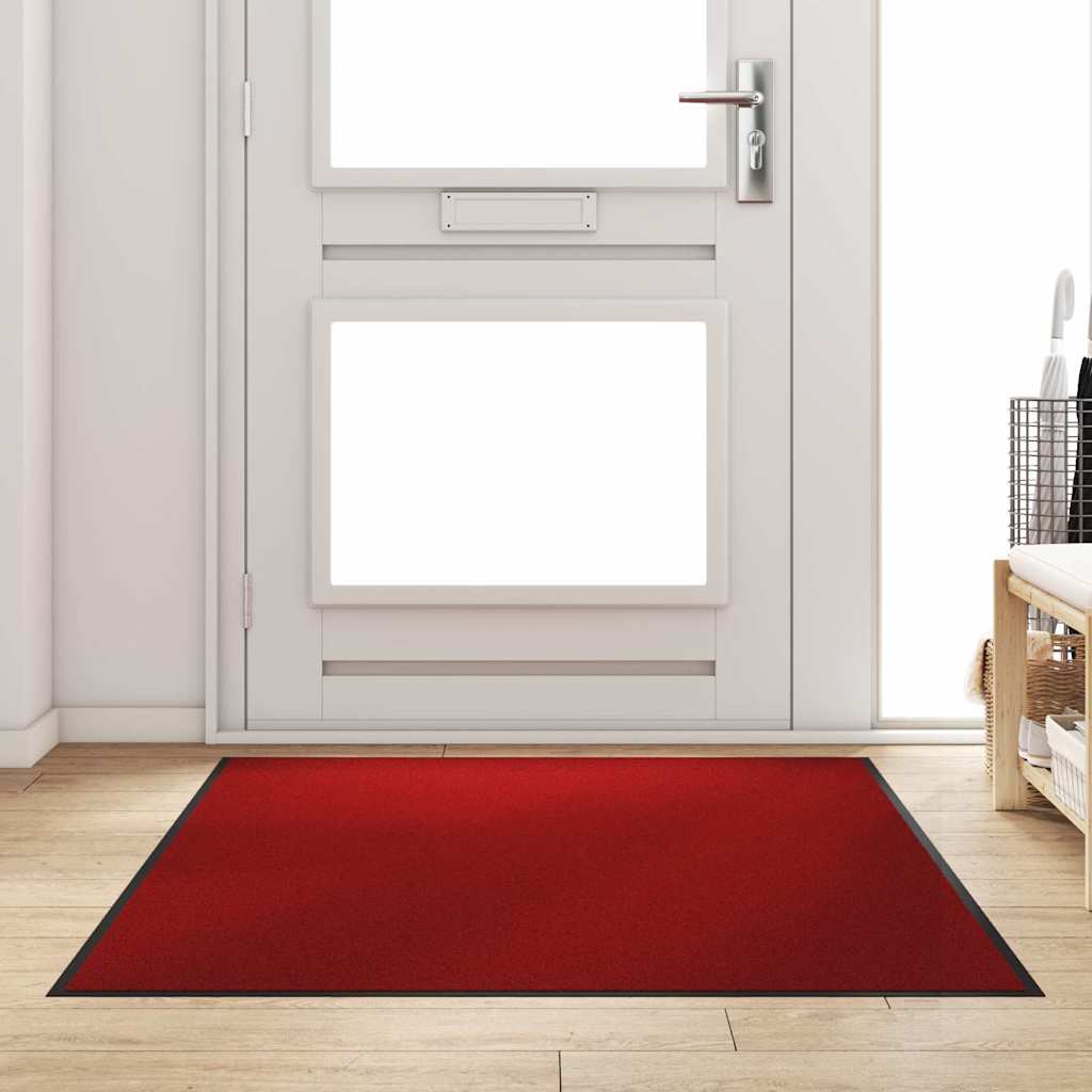 Vidaxx paillasson rouge et noir 120 x 180 cm polypropylène et vinyle