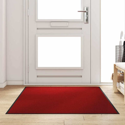 Vidaxx paillasson rouge et noir 120 x 180 cm polypropylène et vinyle