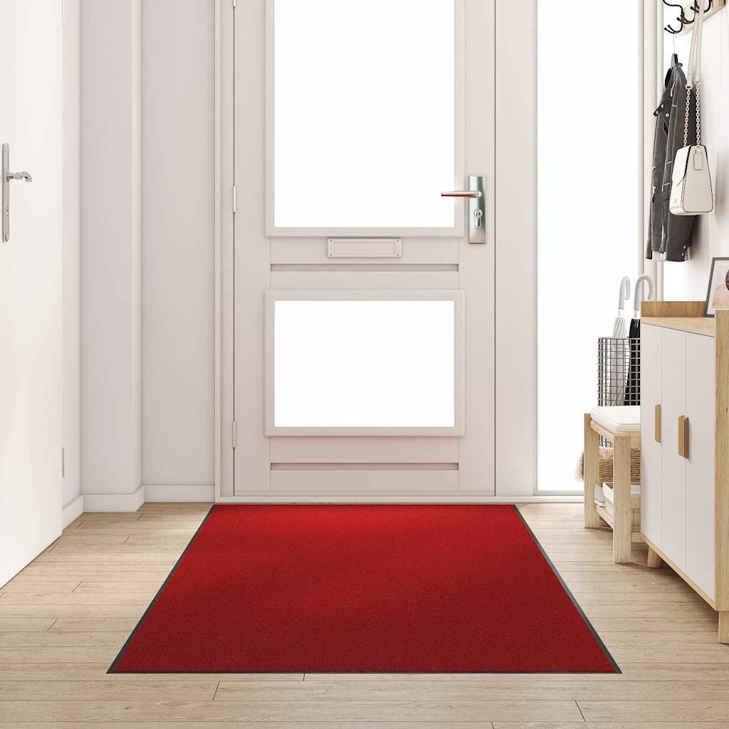 Vidaxx paillasson rouge et noir 120 x 250 cm polypropylène et vinyle