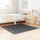 Vidaxx tapis shaggy antidérapant gris foncé 120 x 120 cm pp