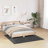 Vidaxx tapis shaggy antidérapant gris foncé 160 x 160 cm pp