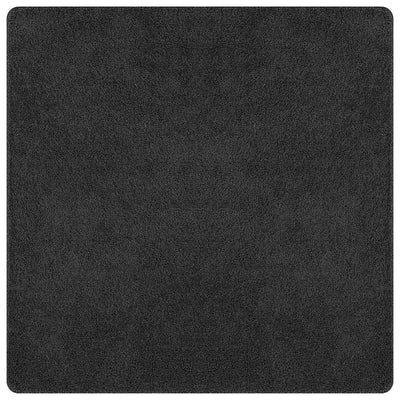 Vidaxx tapis shaggy antidérapant gris foncé 160 x 160 cm pp