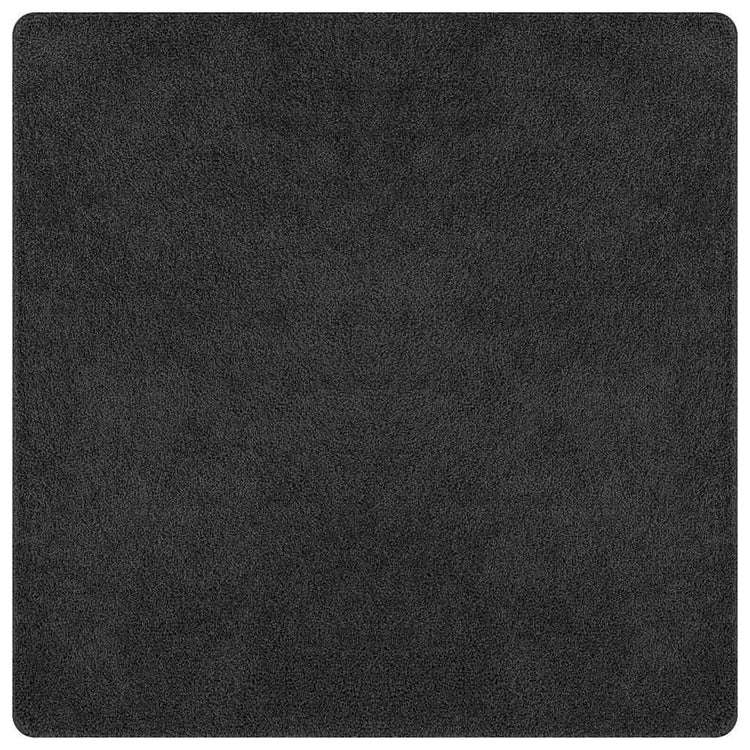 Vidaxx tapis shaggy antidérapant gris foncé 200 x 200 cm pp