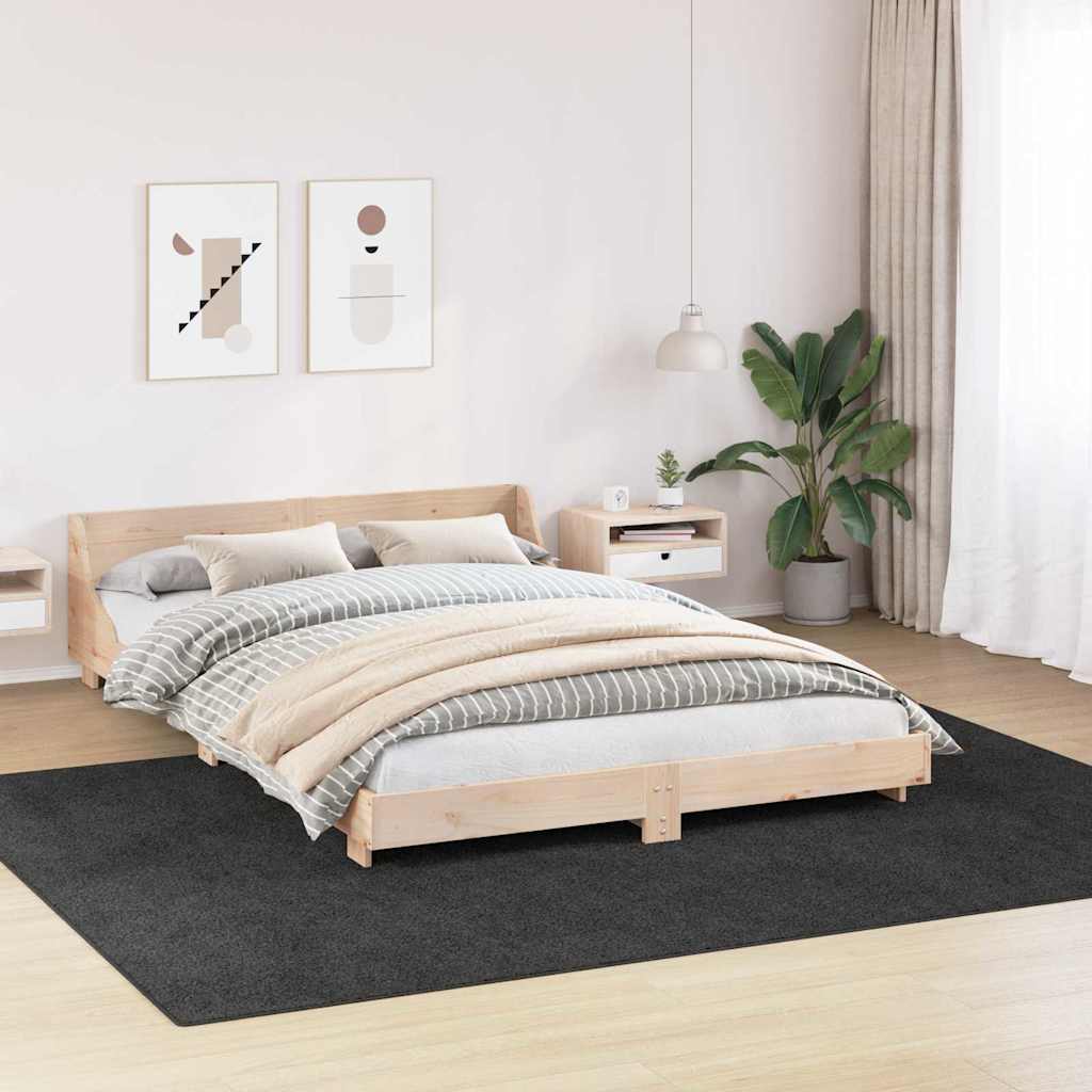 Vidaxx tapis shaggy antidérapant gris foncé 240 x 340 cm pp