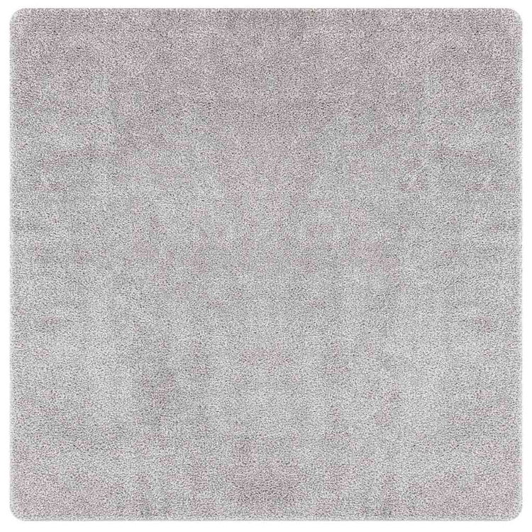Vidaxx tapis shaggy antidérapant gris 160 x 160 cm pp