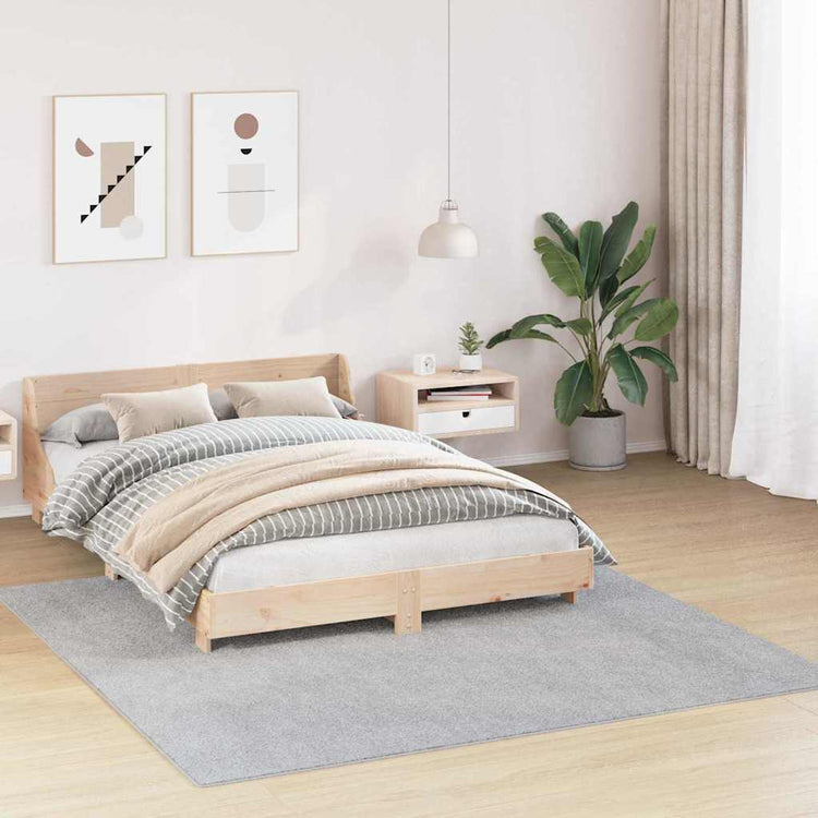 Vidaxx tapis shaggy antidérapant gris 200 x 200 cm pp