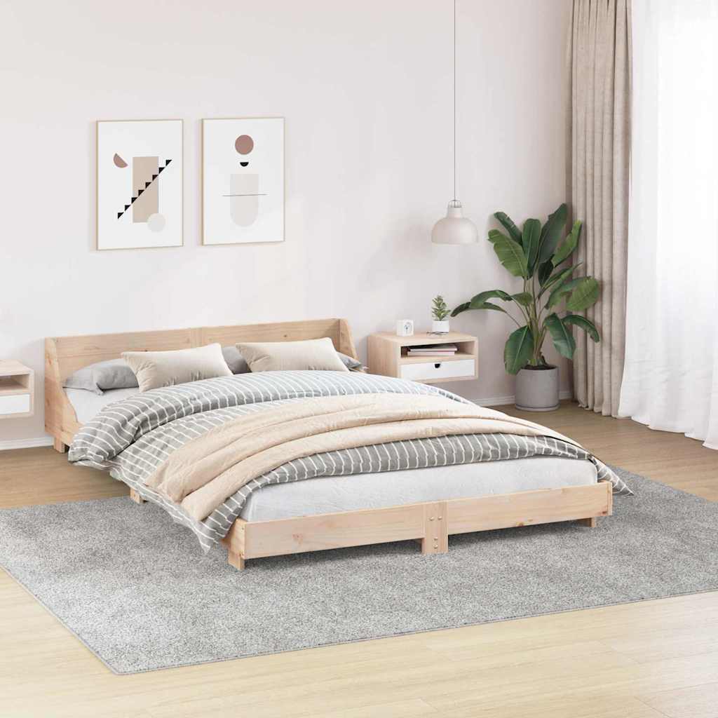 VidaXL tapis shaggy antidérapant gris 240 x 340 cm pp