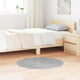 Vidaxx tapis shaggy antidérapant gris 90 x 90 cm pp