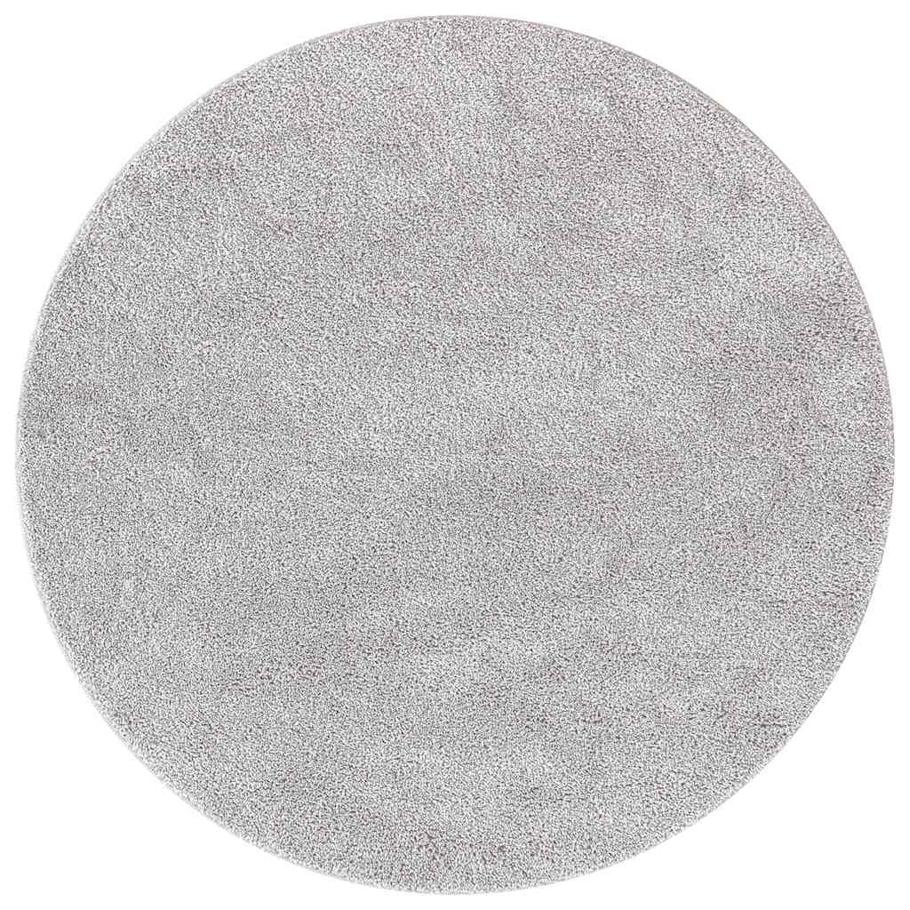 Vidaxx tapis shaggy antidérapant gris 90 x 90 cm pp