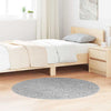 VidaXL tapis shaggy antidérapant gris 120 x 120 cm pp