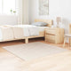 Vidaxx tapis shaggy antidérapant crème 120 x 120 cm pp