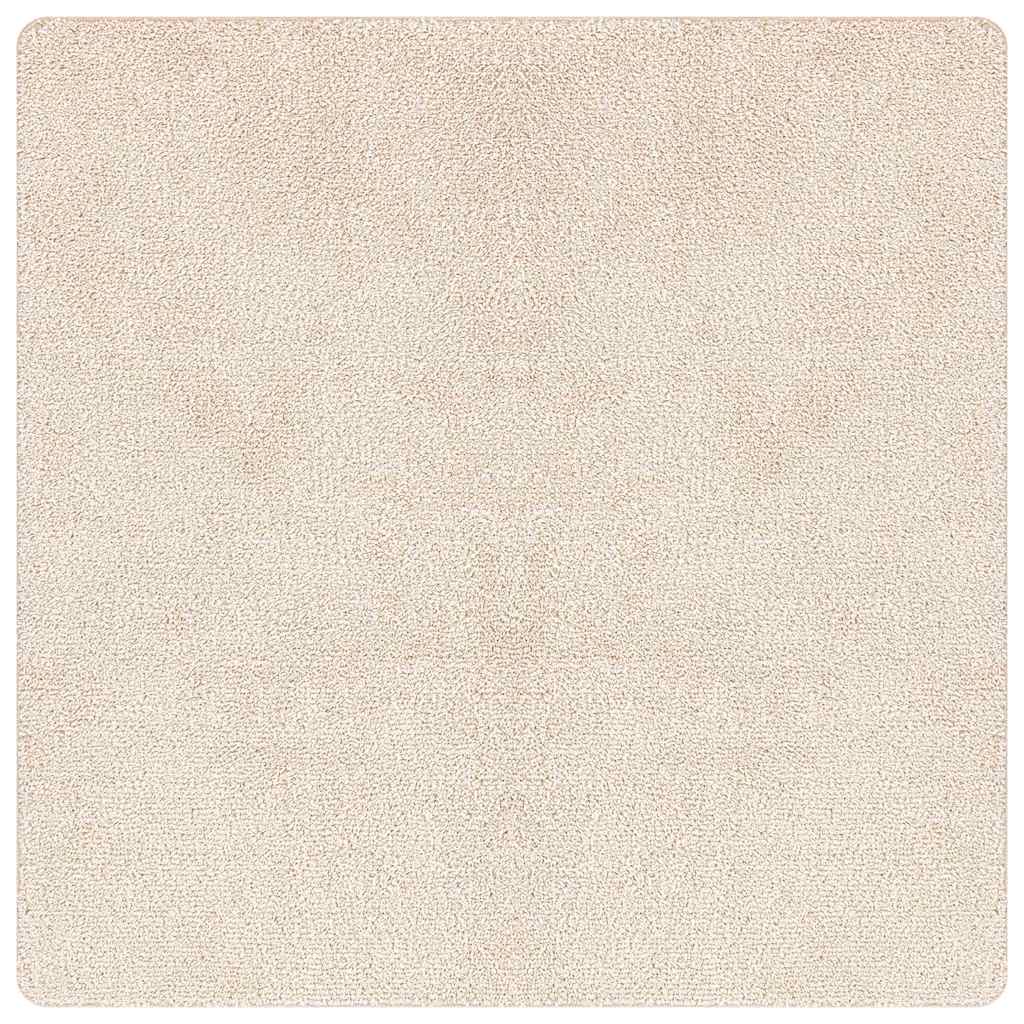 Vidaxx tapis shaggy antidérapant crème 120 x 120 cm pp