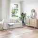 Vidaxx tapis shaggy antidérapant crème 160 x 160 cm pp