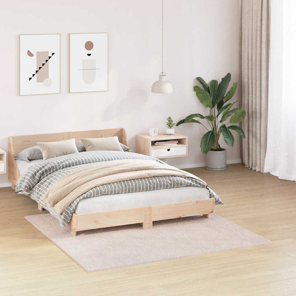 Vidaxx tapis shaggy antidérapant crème 160 x 160 cm pp