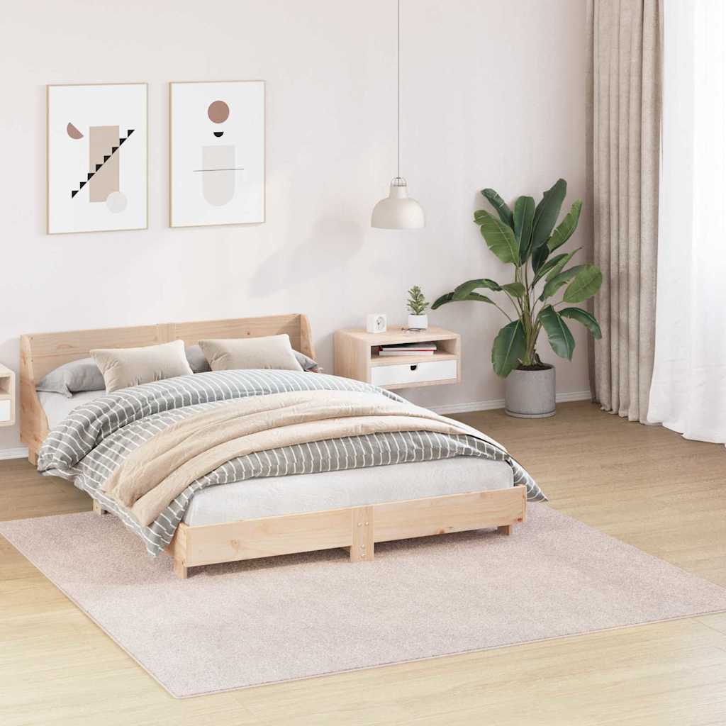 Vidaxx tapis shaggy antidérapant crème 200 x 200 cm pp