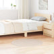 Vidaxx tapis shaggy antidérapant crème 90 x 90 cm pp