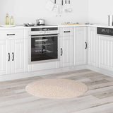 Vidaxx tapis shaggy antidérapant crème 90 x 90 cm pp - afbeelding 3