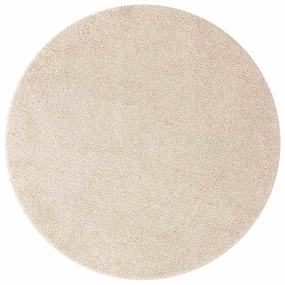 Vidaxx tapis shaggy antidérapant crème 90 x 90 cm pp