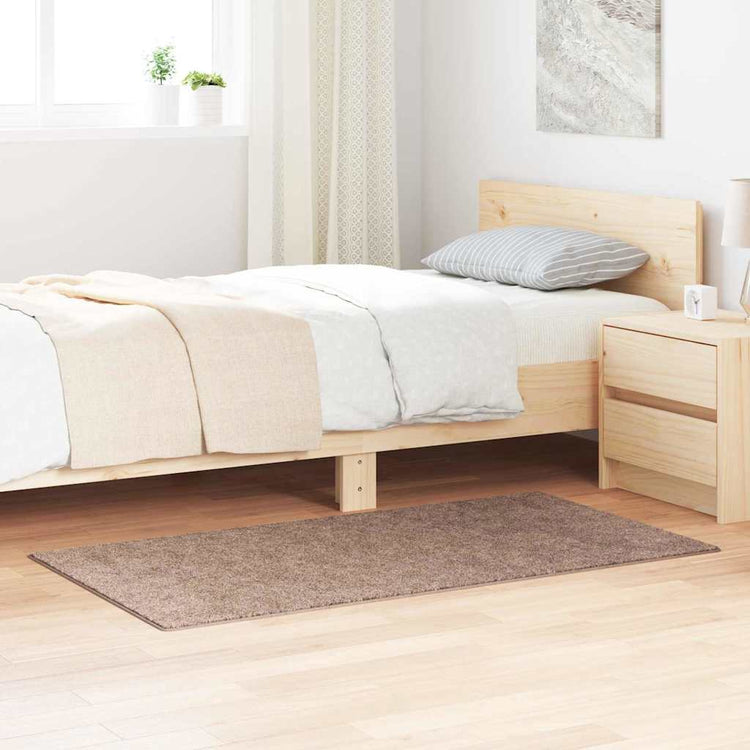 Vidaxx tapis shaggy antidérapant marron 80 x 150 cm pp