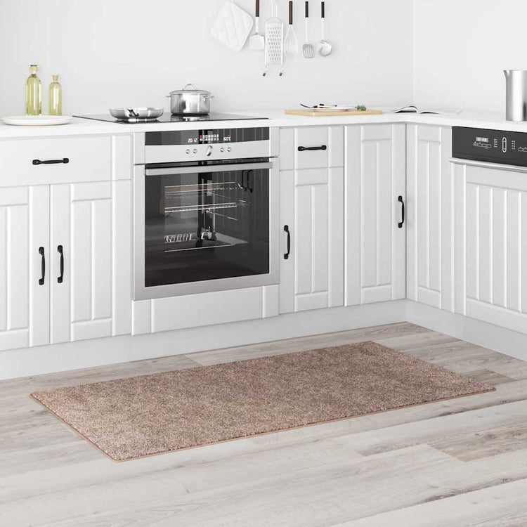 Vidaxx tapis shaggy antidérapant marron 80 x 150 cm pp