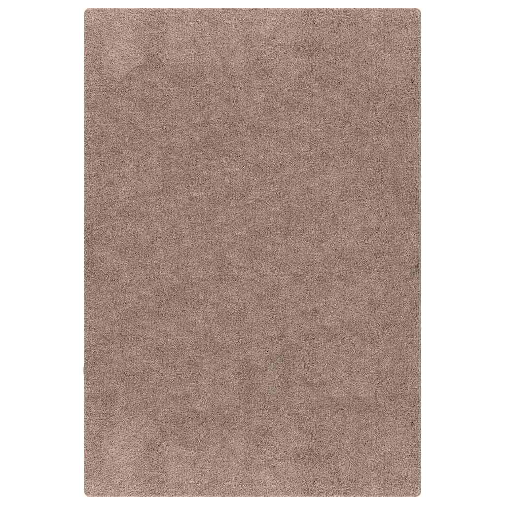 Vidaxx tapis shaggy antidérapant marron 80 x 150 cm pp