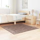 Vidaxx tapis shaggy antidérapant marron 120 x 120 cm pp