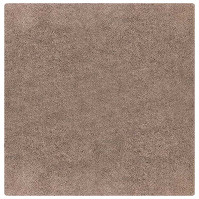 Vidaxx tapis shaggy antidérapant marron 120 x 120 cm pp