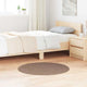 Vidaxx tapis shaggy antidérapant marron 90 x 90 cm pp