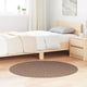 Vidaxx tapis shaggy antidérapant marron 120 x 120 cm pp
