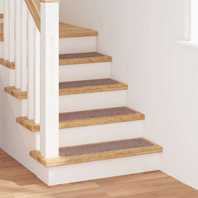 Vidaxl tapis d'escalier antidérapants 15 pcs marron clair 75 x 20 cm pp