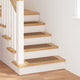Vidaxx tapis d'escalier antidérapants dos en latex 15 pcs jaune 60 x 25 cm pp