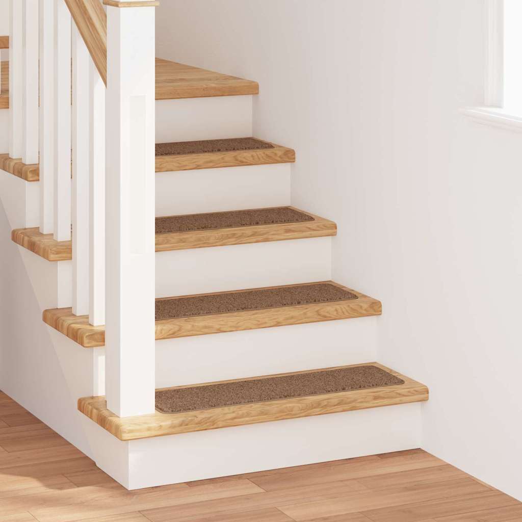 Vidaxx tapis d'escalier antidérapants dos en latex 15 pcs jaune 75 x 20 cm pp