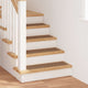 Vidaxx tapis d'escalier antidérapants dos en latex 15 pcs jaune 75 x 20 cm pp