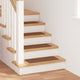 Vidaxx tapis d'escalier antidérapants dos en latex 15 pcs jaune 60 x 25 cm pp