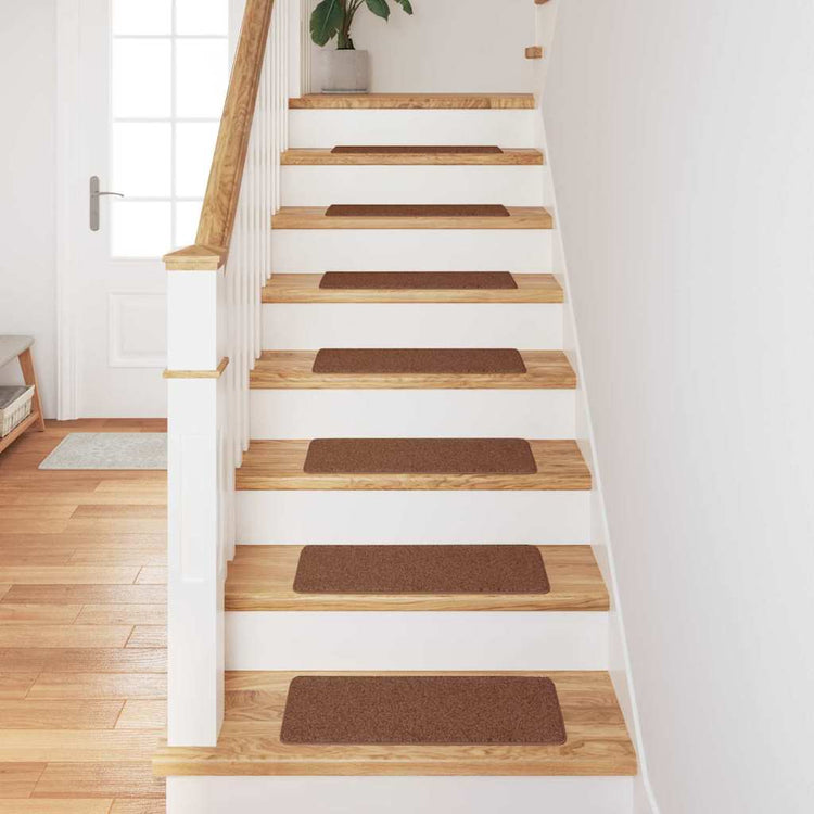 Vidaxx tapis d'escalier antidérapants dos en latex 15 pcs jaune 60 x 25 cm pp