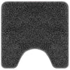 Vidaxx tapis de bain antidérapant avec coupe WC gris foncé 50 x 50 cm pp