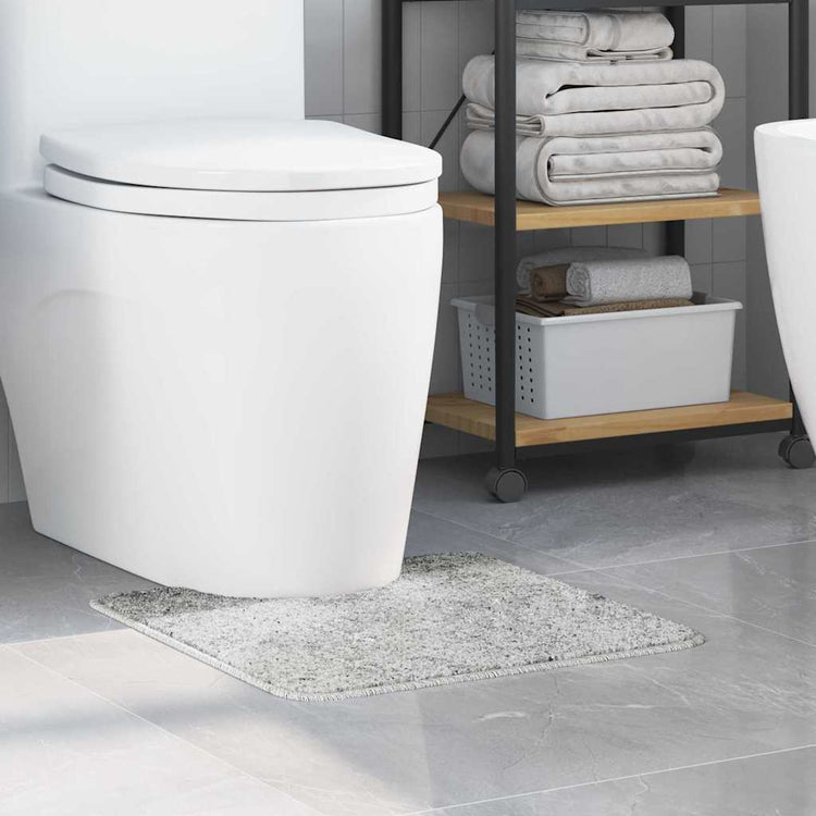 Vidaxx tapis de bain antidérapant avec coupe WC gris 50 x 50 cm pp
