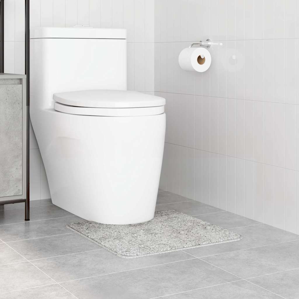 Vidaxx tapis de bain antidérapant avec coupe WC gris 50 x 50 cm pp
