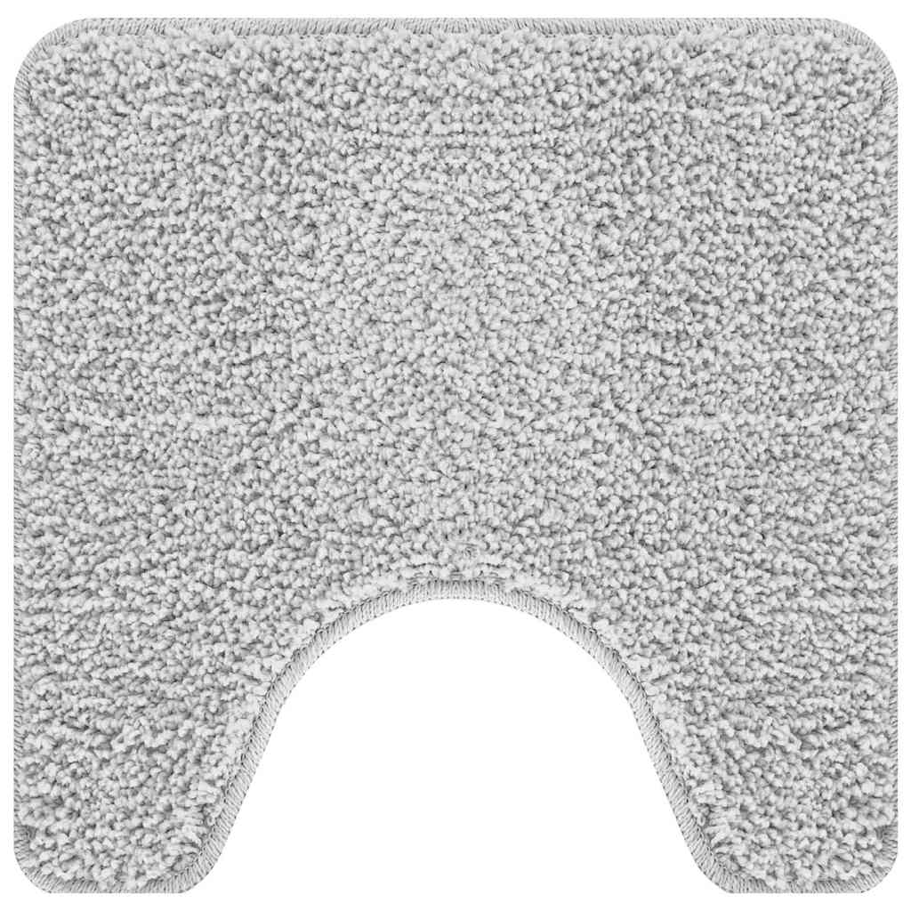 Vidaxx tapis de bain antidérapant avec coupe WC gris 50 x 50 cm pp