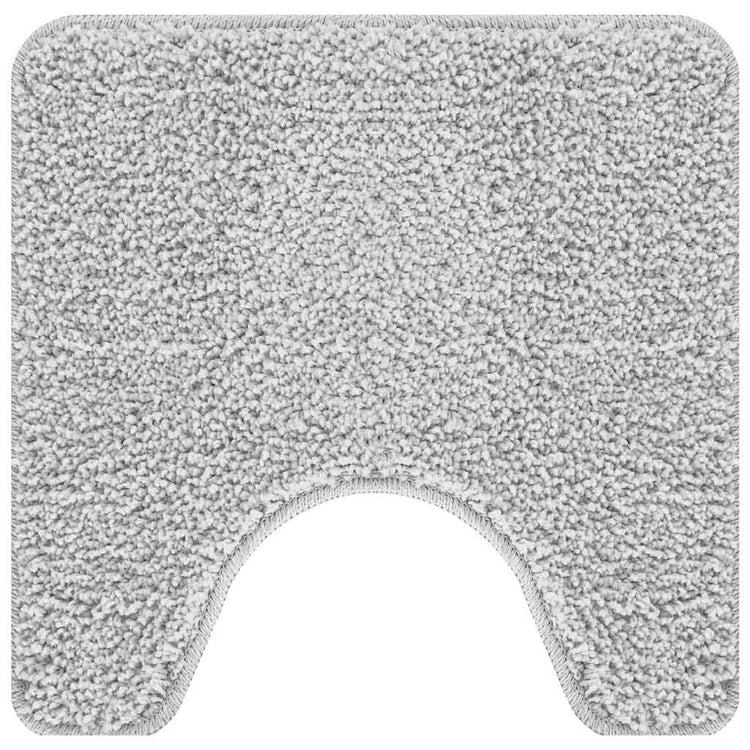 Vidaxx tapis de bain antidérapant avec coupe WC gris 50 x 50 cm pp