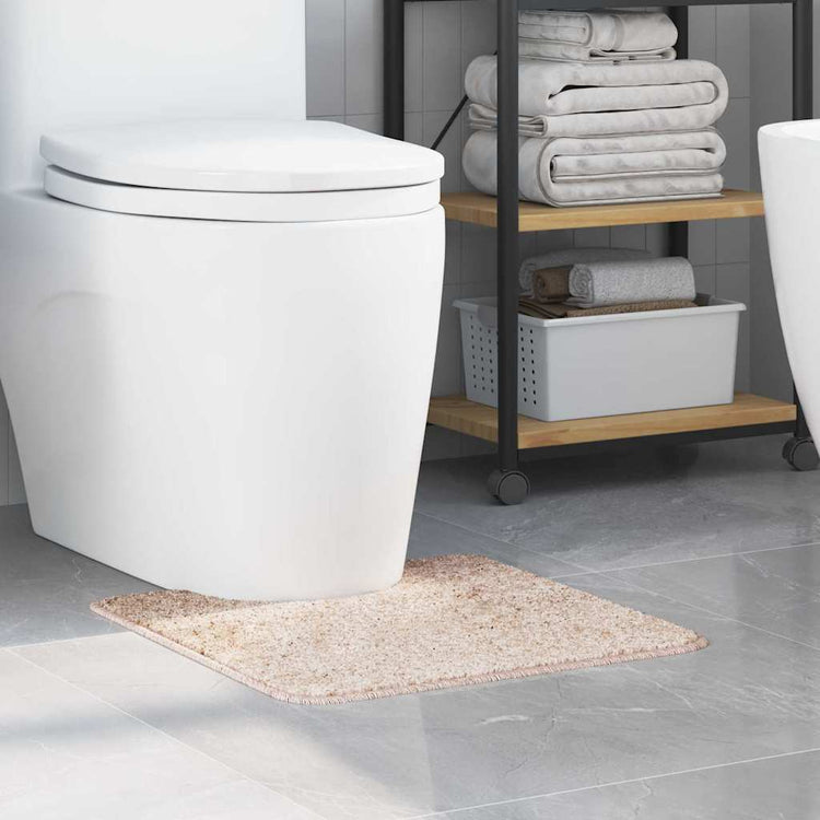 Vidaxx tapis de bain antidérapant avec coupe toilette crème 50 x 50 cm pp