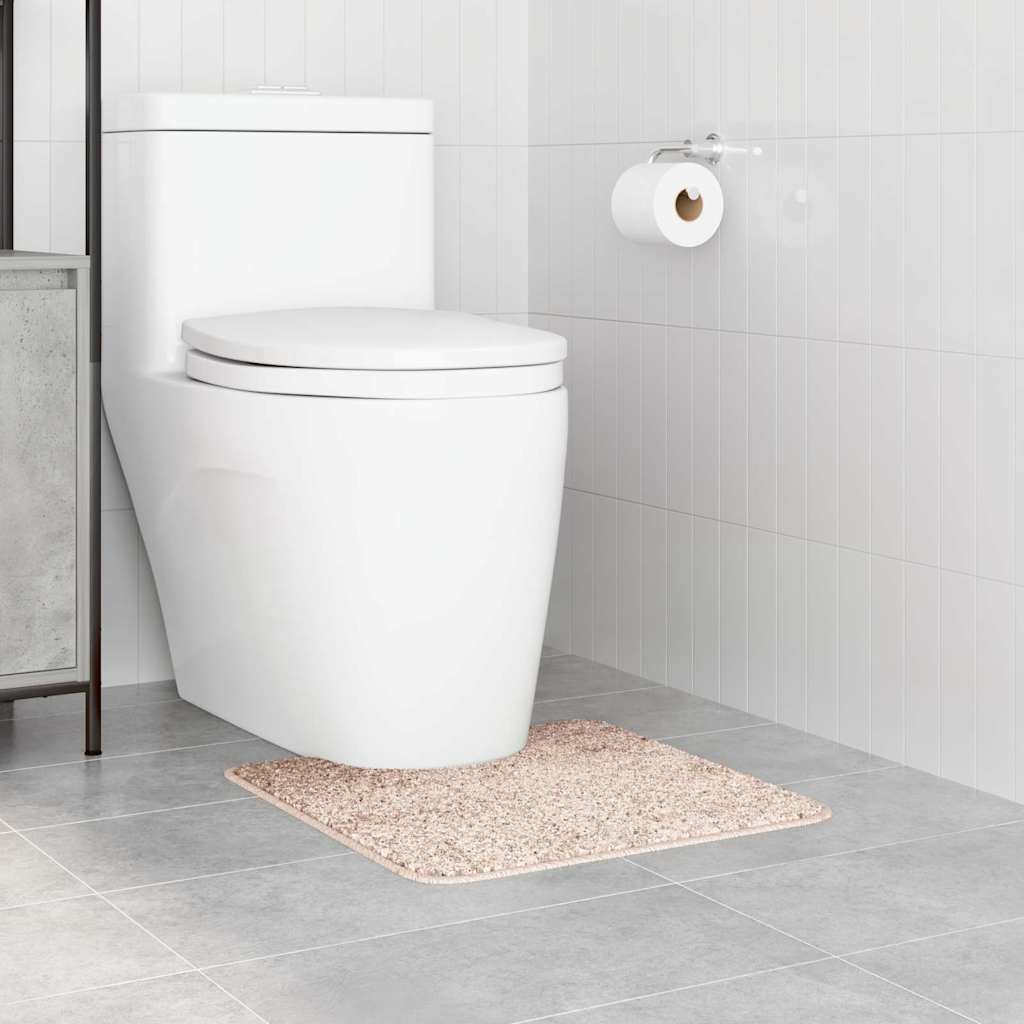 Vidaxx tapis de bain antidérapant avec coupe toilette crème 50 x 50 cm pp